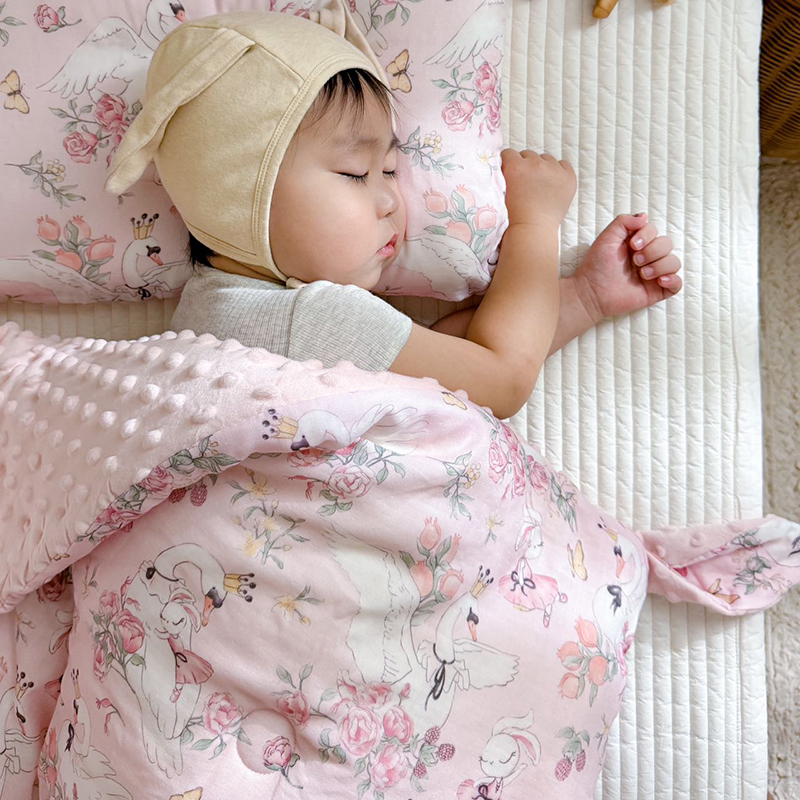 【前500件减50】A类安抚豆豆被加厚保暖冬被婴儿宝宝被子儿童春秋被