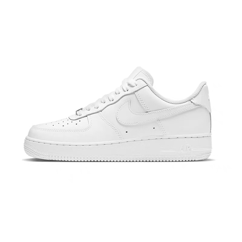 耐克男女鞋Force 1空军一号AF1纯白低帮气垫时尚运动百搭休闲板鞋