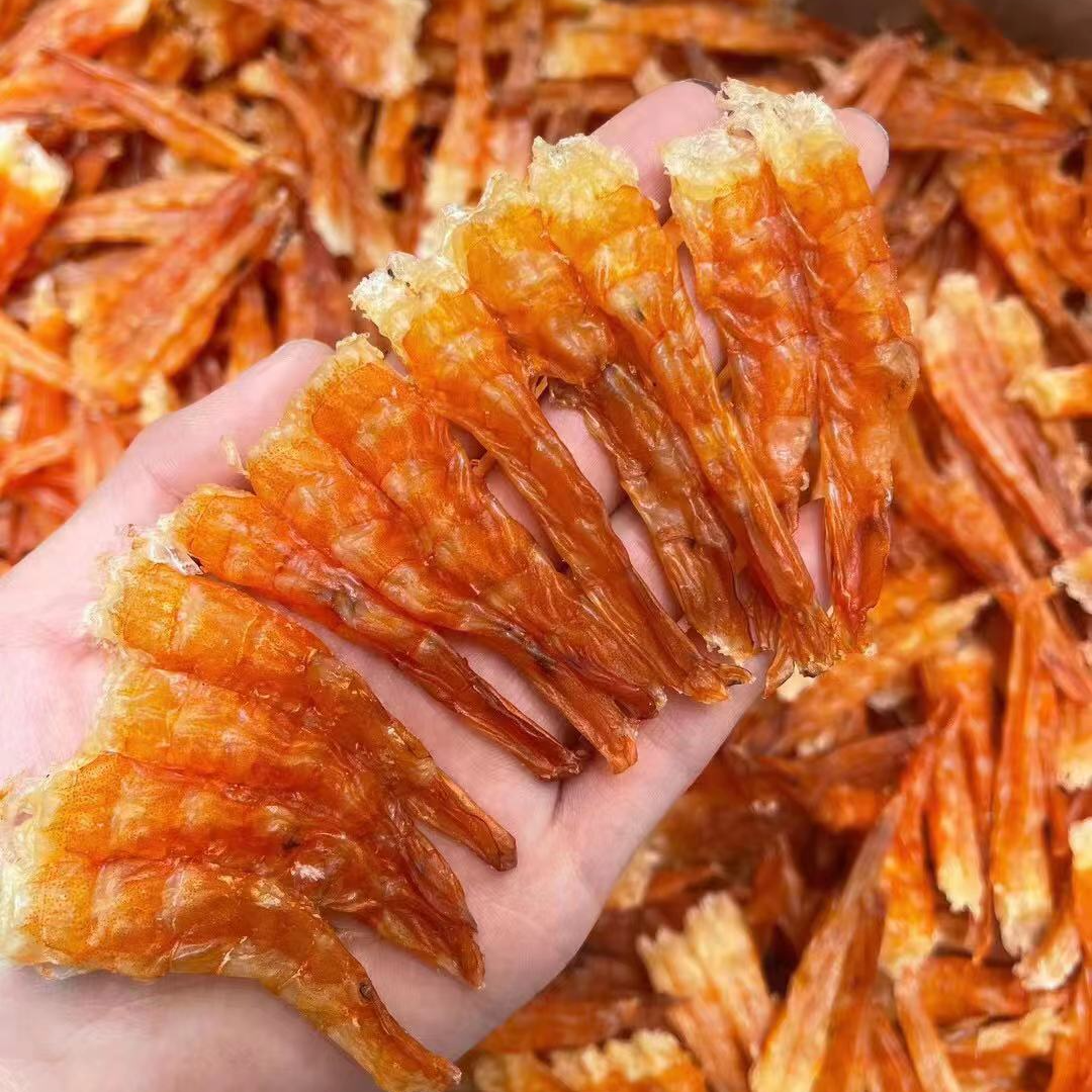 开背虾条干货生晒虾干海虾大海味道即食