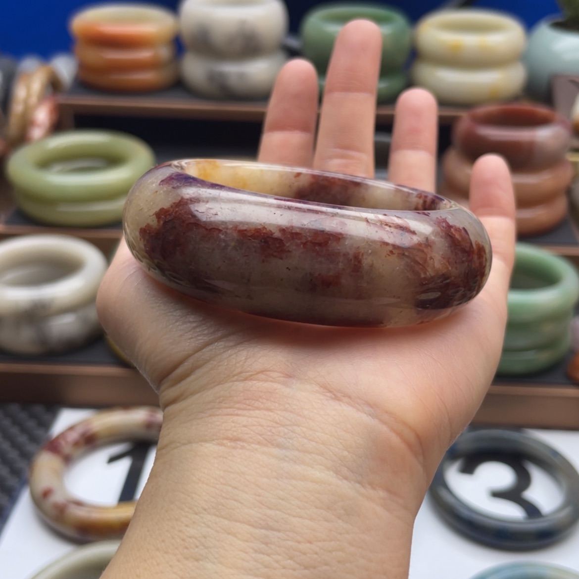 【闪购商品】石英质玉手镯合金用****6