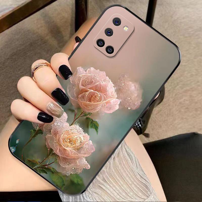 OPPOa52手机壳oppoA52硅胶幽暗冥花新女款时尚花类图案软壳保护套
