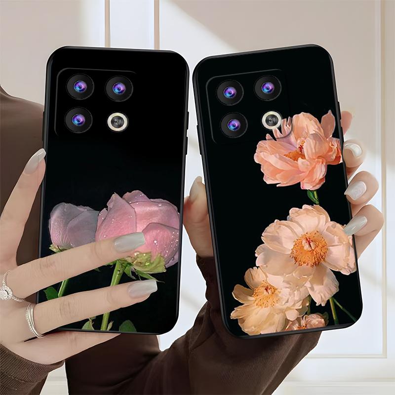一加10pro手机壳OnePlus10PRO硅胶花朵花香新女款防摔时尚高颜值