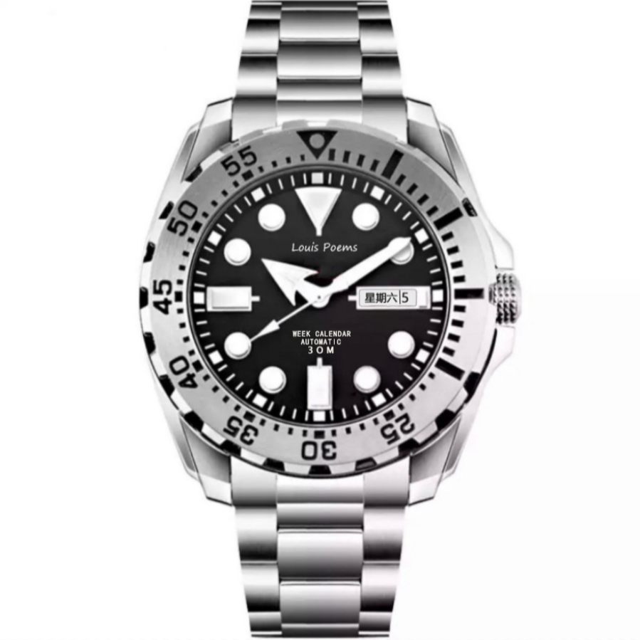 【粉丝福利专属】硬汉款时尚潮流高端大气个性男士腕表日历款