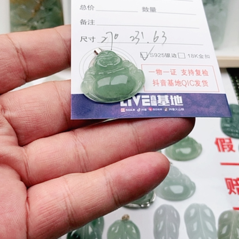【闪购商品】翡翠颈饰未镶嵌安**子