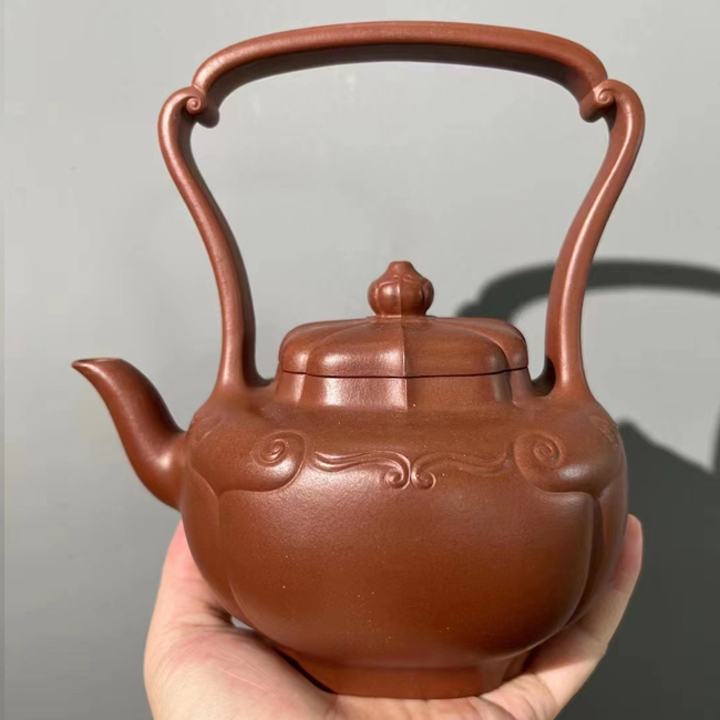 范伟群高徒 钱张荣 锦玉如意 提梁壶600cc底槽清 全手工