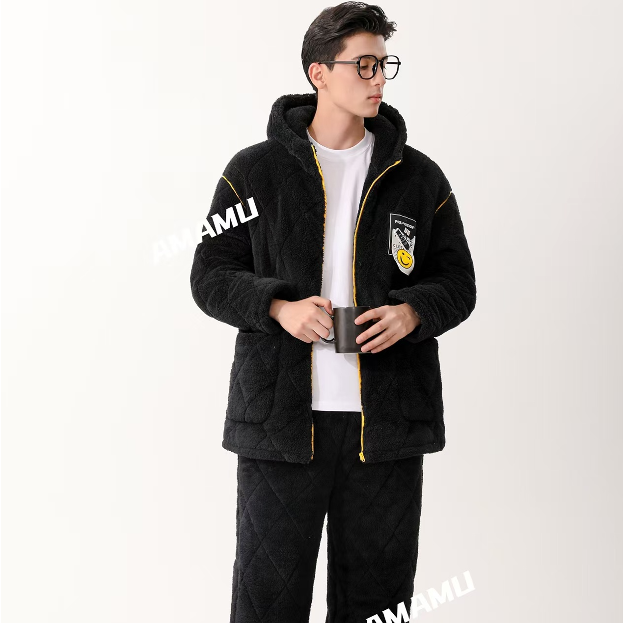 2023年冬季新款保暖可外穿睡衣家居服套装13020