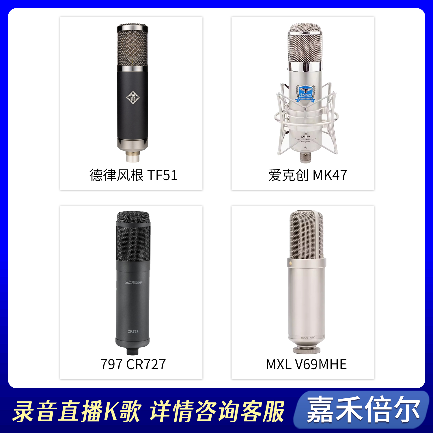 【情叔严选】电子管话筒！专业录音直播K歌翻唱配音电子管麦克风