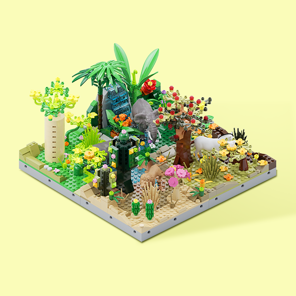 【赠品勿拍】ZTOYS 非洲动物儿童知识玩具（随机发货）