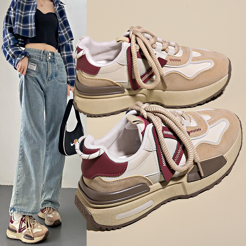 流行潮韩版新款阿甘鞋女秋季学生运动跑步鞋休闲老爹鞋女