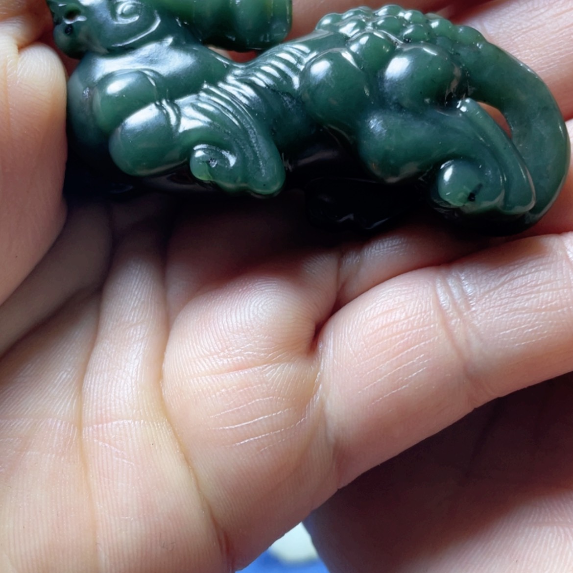 【闪购商品】和田玉挂件未镶嵌九**力