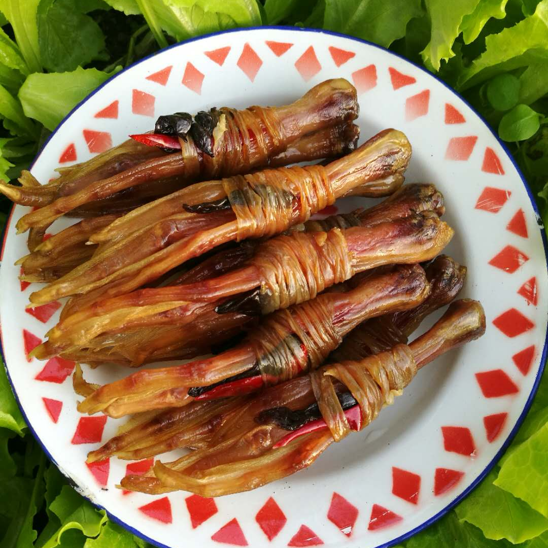 安徽鸭爪包鸭脚包农家特产日晒风干原味