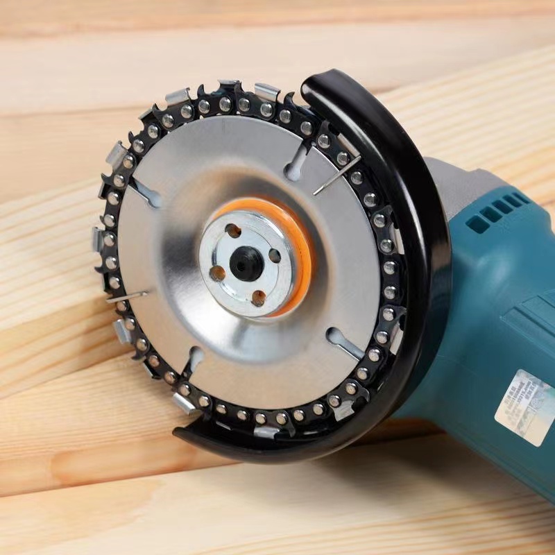 【直播专享】角磨机链条锯片木工通用4寸多功能木头开槽链条锯盘
