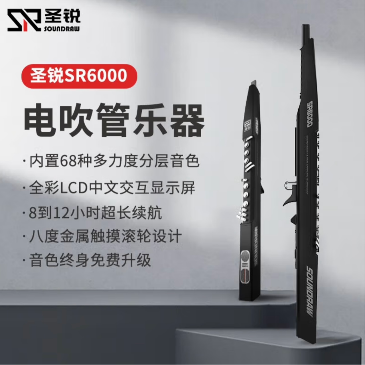 圣锐圣锐SR6000电吹管2024年新款乐器初学者国产老人入门专业款