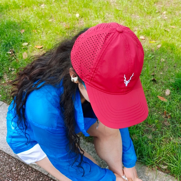 【跟上羚羊】透气跑步男女遮阳速干户外运动马拉松帽时尚百搭网眼