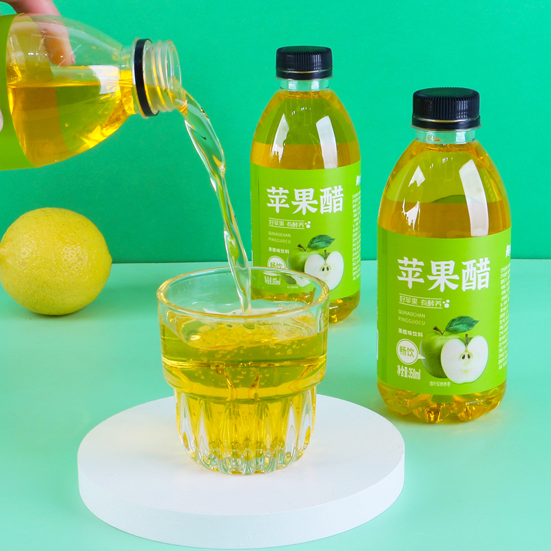 【趣小馋】苹果醋饮料350ml*6小瓶清爽果香新鲜营养发酵酸甜健康