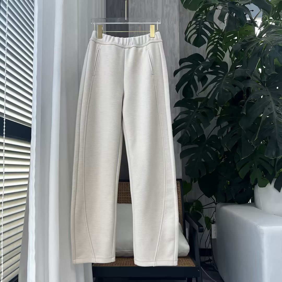 【Nora&Miya】立体裁剪设计显瘦  加厚直筒裤时尚经典  弯刀显瘦