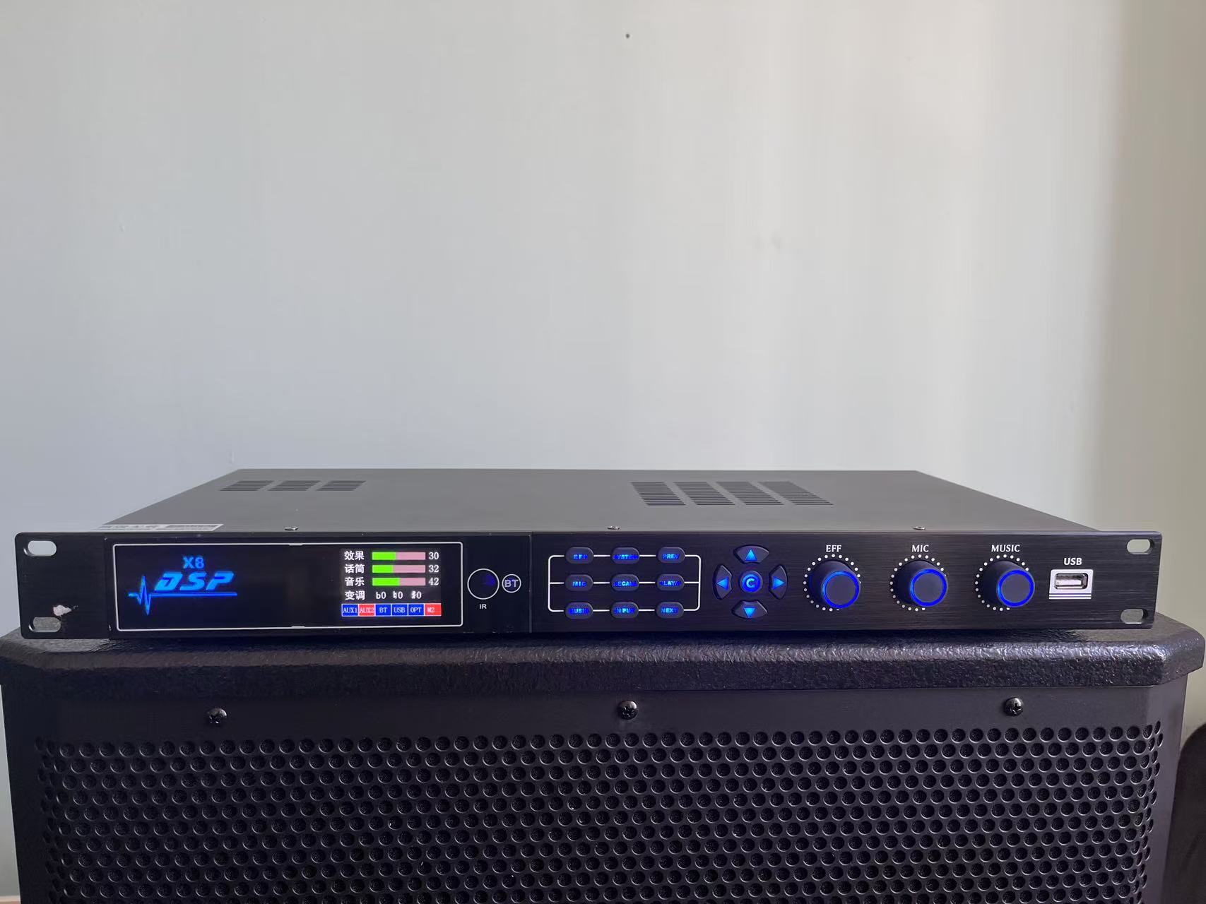 唐之韵x8中文效果器话筒防啸叫反馈器专业舞台自适应防啸叫