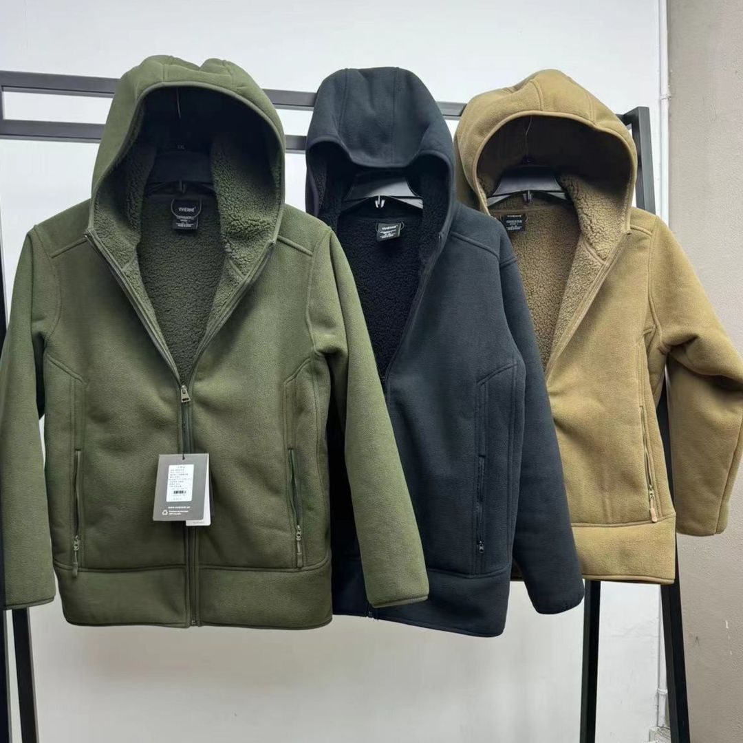 【小扬哥专属】冬特厚防风加绒加厚保暖户外休闲连帽夹克外套情侣