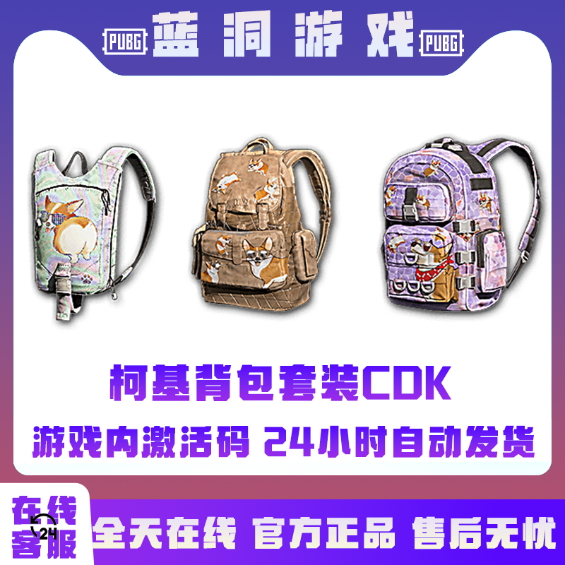 PUBG绝地求生柯基背包套装CDK激活码兑换码