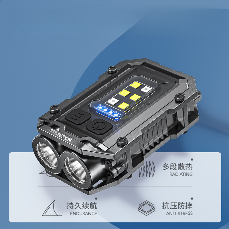 【小扬哥力推】强光汽修工作灯带强磁超亮泛光侧灯红蓝闪烁应急充