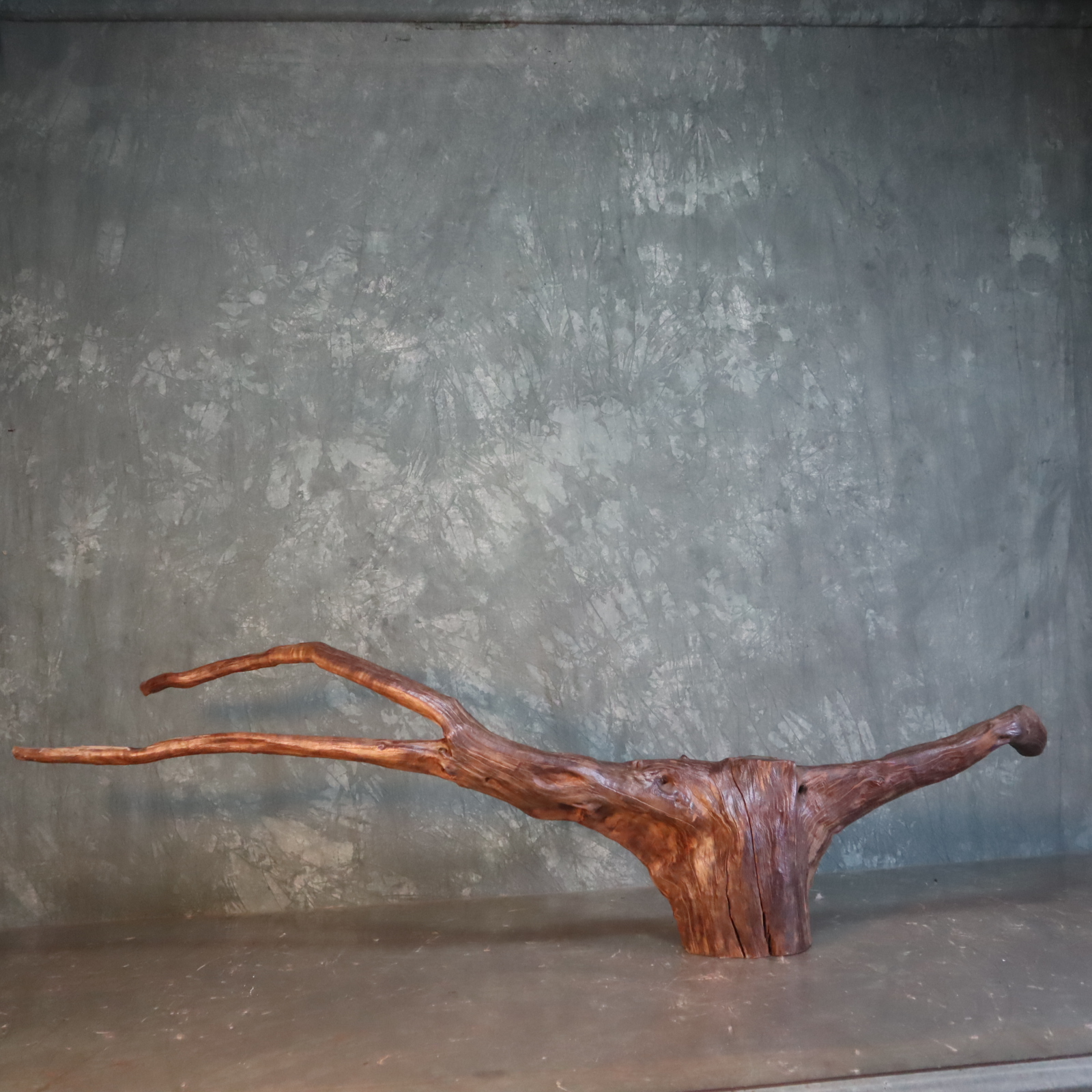 水族鱼缸造景沉木紫柚木尺寸：160*16*48天然一体、包煮