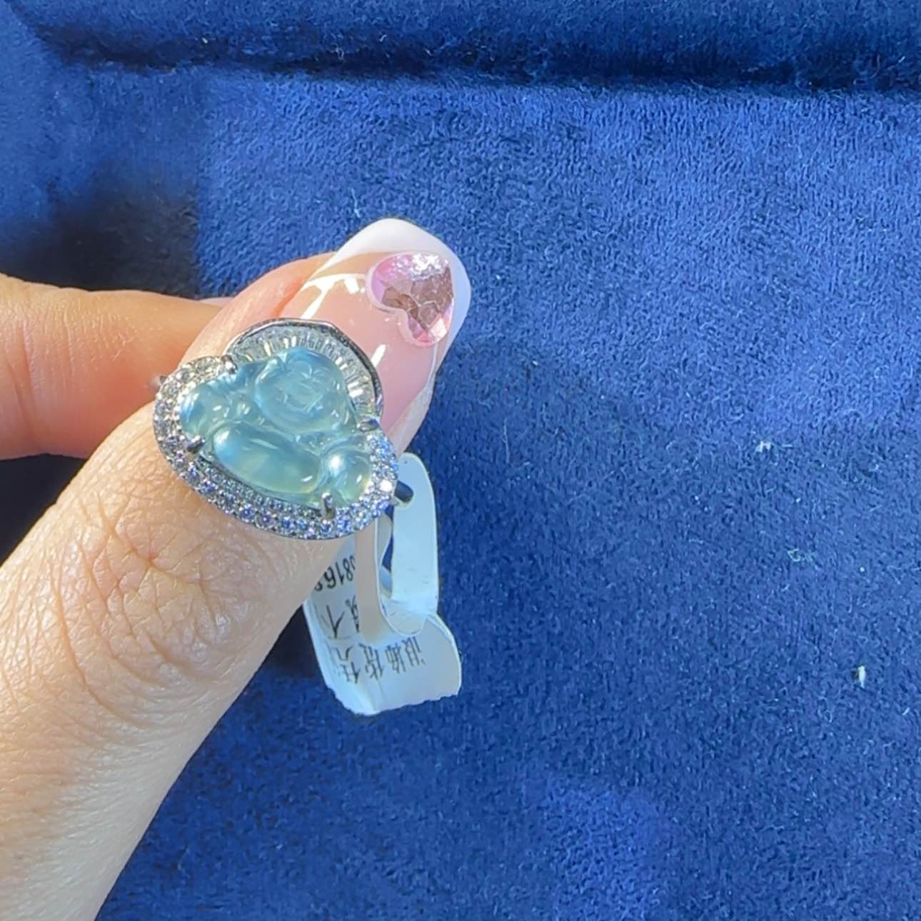 【闪购商品】翡翠戒指银S925镶嵌寶****y