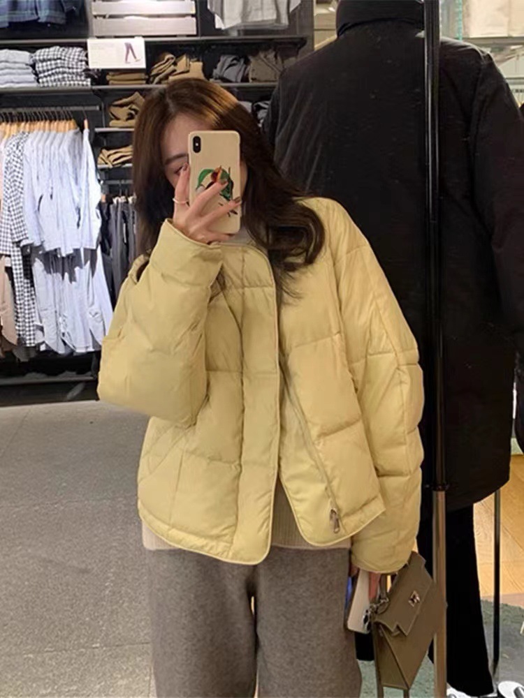 韩国东大门羽绒服女款高端时尚韩版设计感小众短款面包服冬季外套