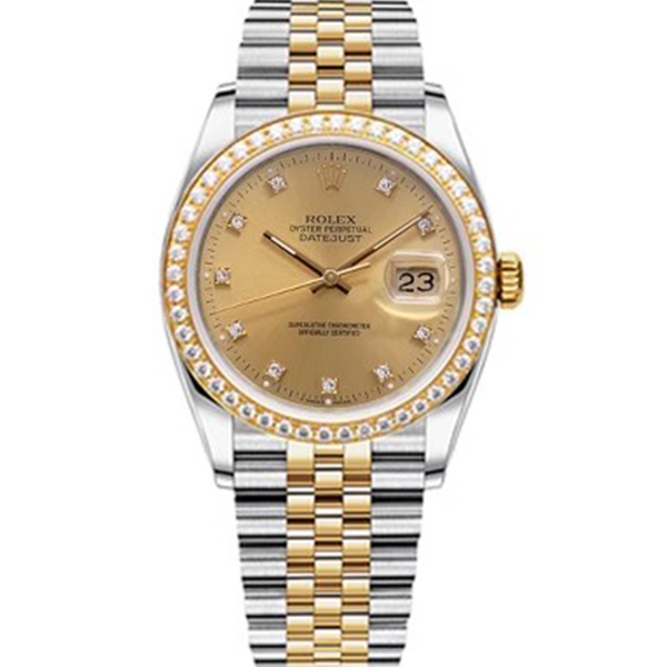 99新 Rolex/劳力士 老佛爷/劳力士16233后盘后钻/自动机械/单表
