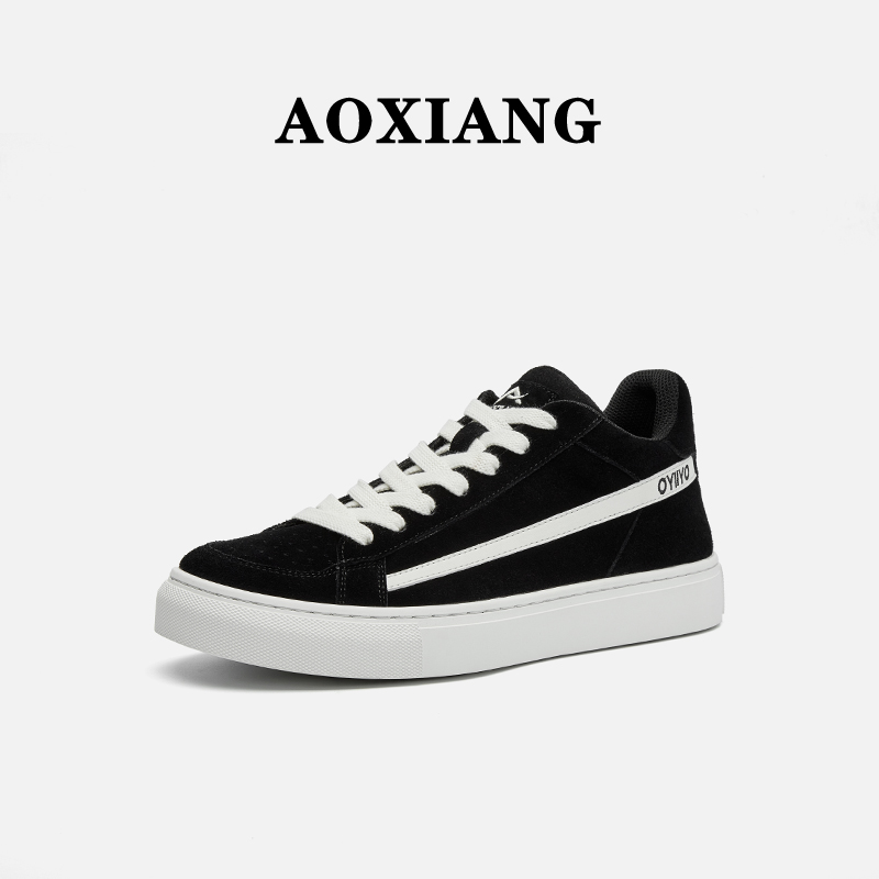 男鞋2025年春季新款复古经典低帮街头系带百搭运动潮流休闲运动鞋