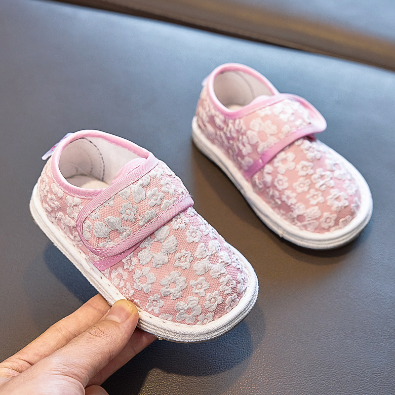 儿童手工布鞋婴幼儿老北京千层底公主鞋子女童1-3岁7单鞋秋C22