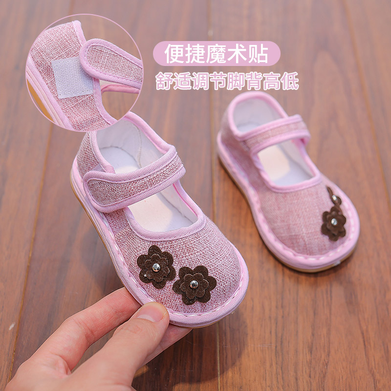 儿童手工布鞋婴幼儿老北京千层底男女宝宝鞋子小童4岁鞋春K698-3