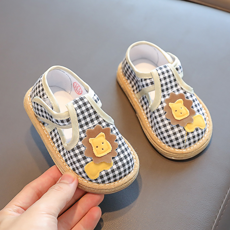 宝宝手工千层底小布鞋女1-3岁2软底男婴儿学步鞋儿童2老北京春501