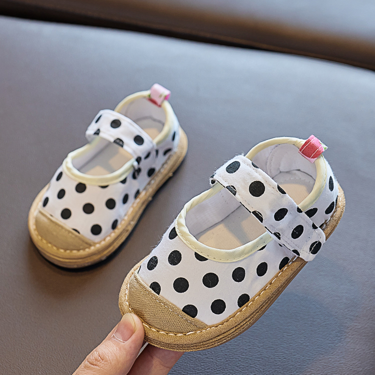 宝宝手工千层底小布鞋女1-3岁软底男婴儿学步鞋儿童老北京单鞋A91