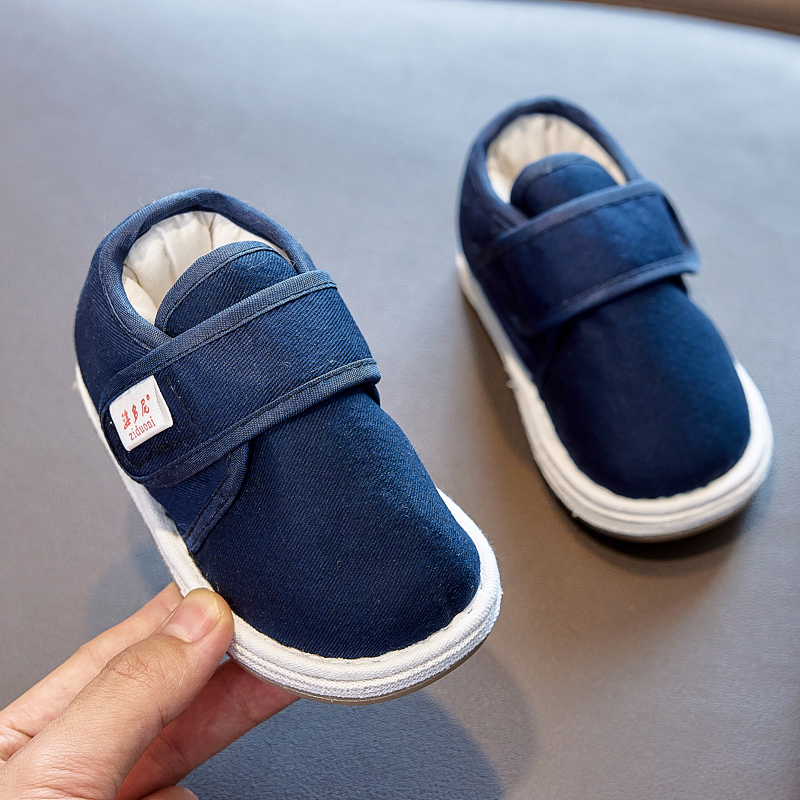儿童手工二棉鞋1-5岁4千层底男女宝宝布鞋棉花加厚保暖家居冬M352