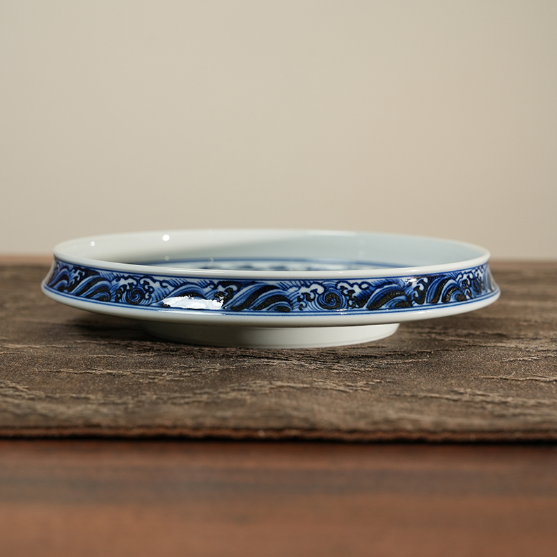 【栗子严选】金刚莲壶承陶瓷纯手工中式缠枝（moshe344）