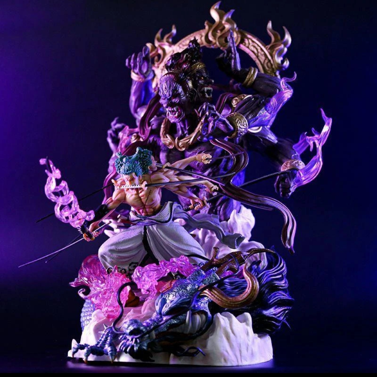 樱木手办 海贼王鬼泣九刀流索隆 带彩盒 手办模玩