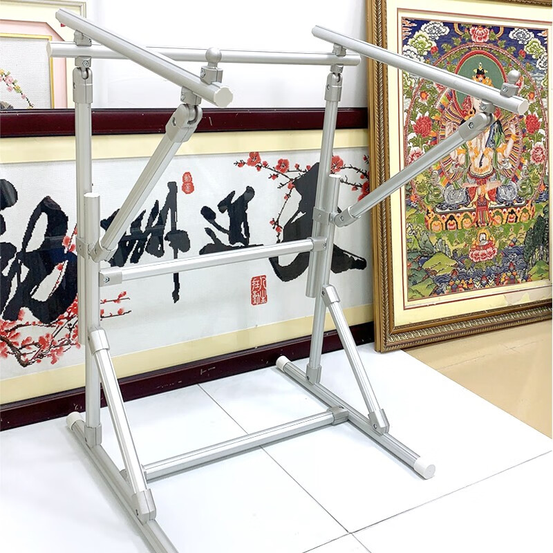 春天十字绣十字绣落地绣架适用于V绷棘轮绷木绷可调节高度搭配绣