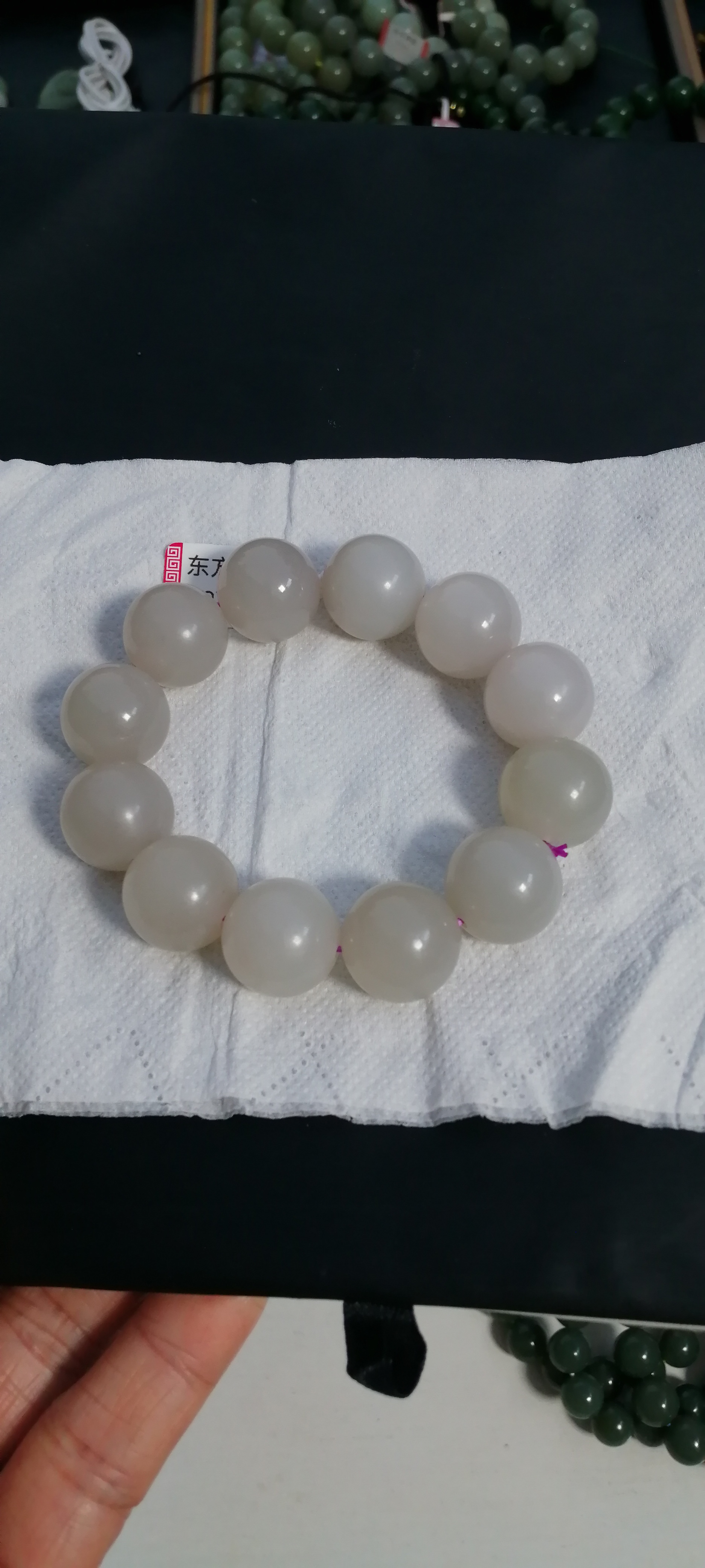 和田玉老料胭脂9719卡18