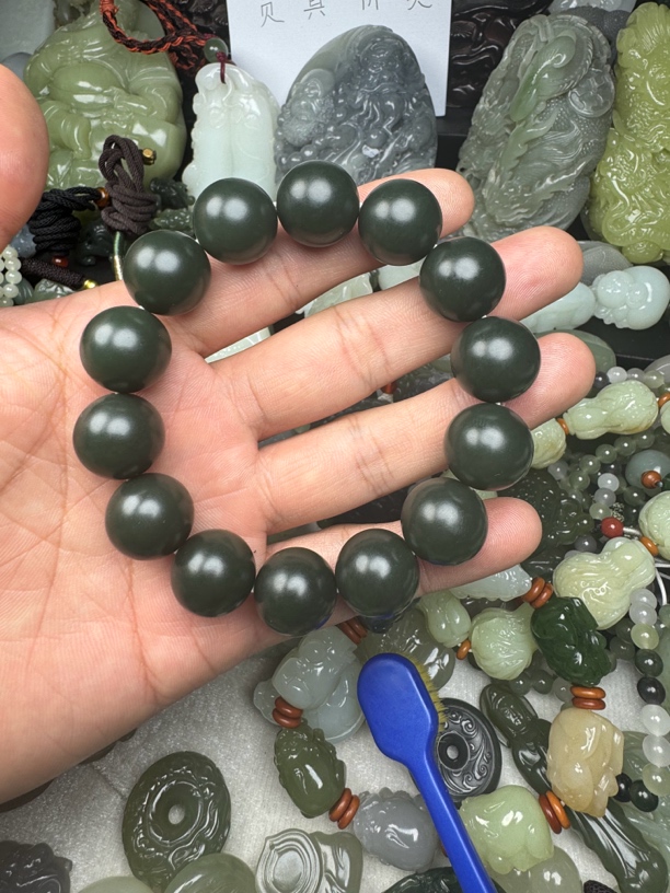 和田玉精品高货手串