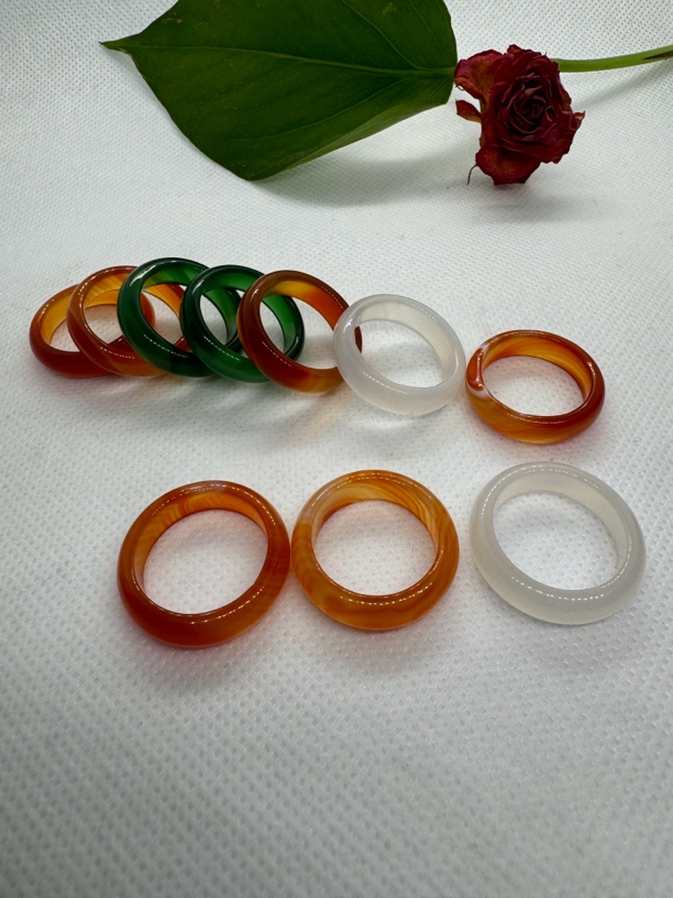 精品玉髓戒圈百搭时尚拍一发一多样性发货圈口随机