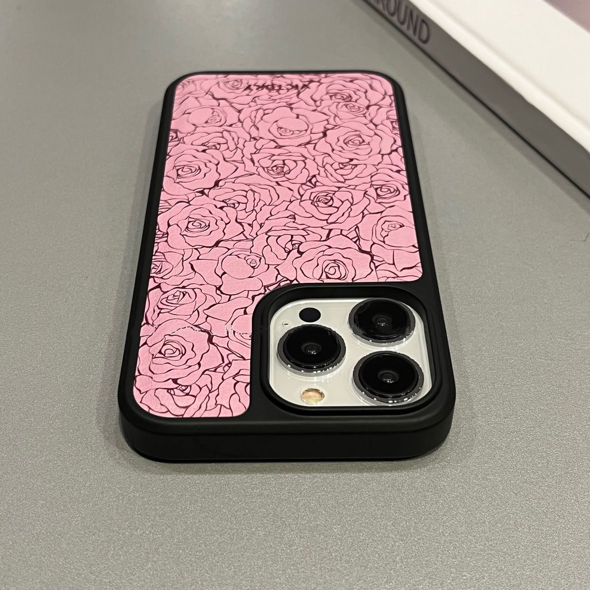 ins复古玫瑰花iPhone13苹果手机壳14pro max防摔12秋冬皮纹15韩11