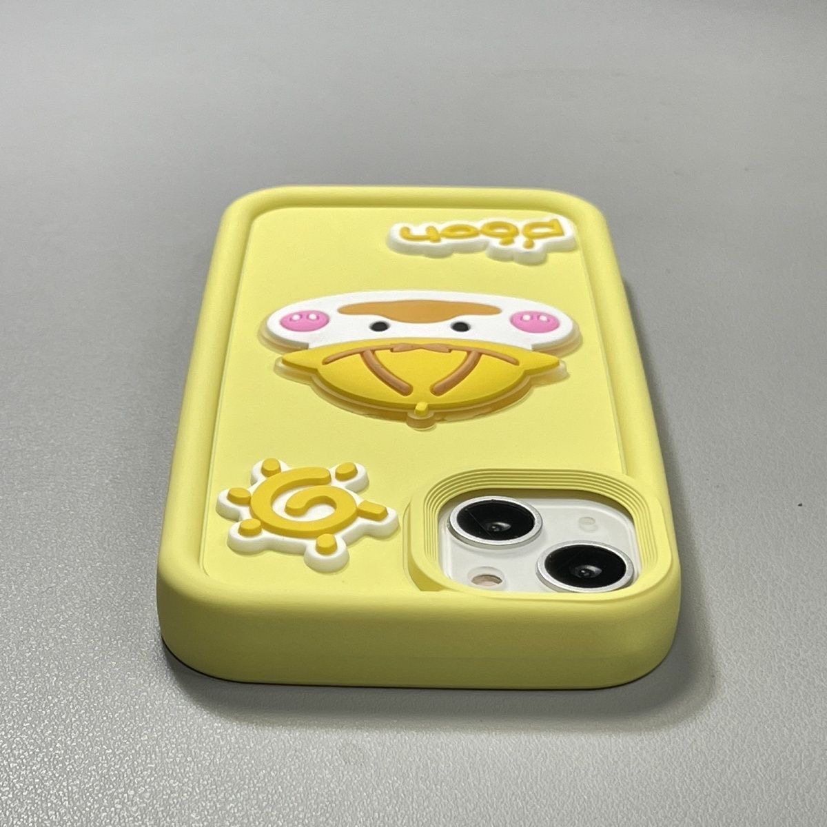 立体可爱鸭子适用苹果14promax手机壳iPhone13/12全包11/12防摔软