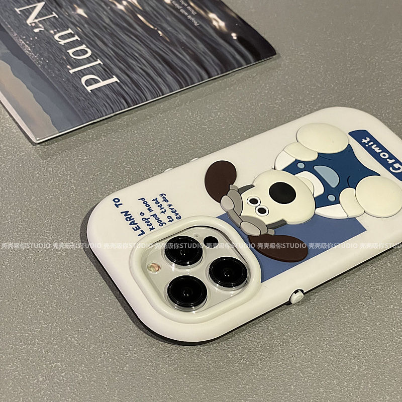立体掌门狗适用iPhone14promax苹果13手机壳12个性11全包防摔软壳