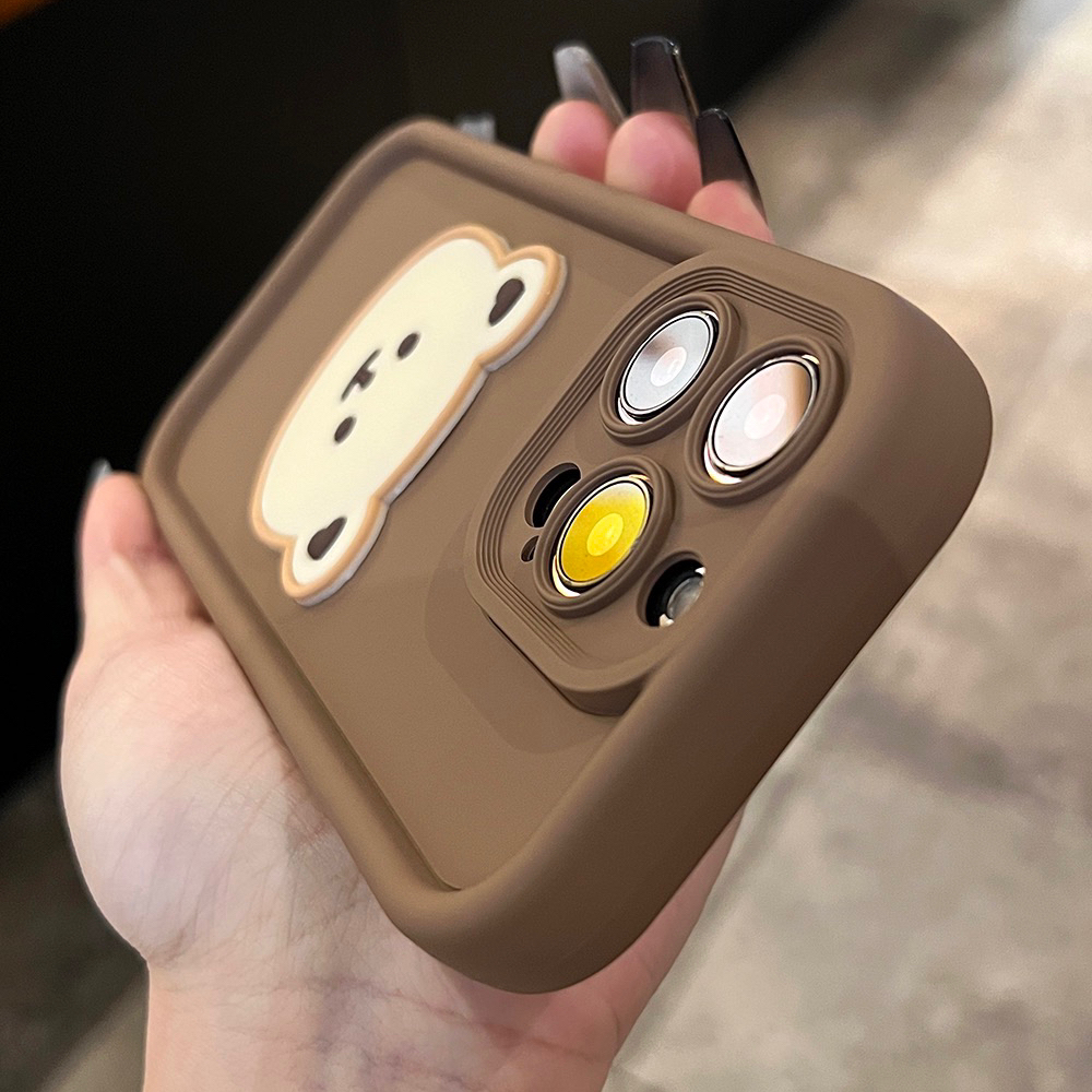 卡通小熊适用苹果14手机壳iphone13promax新款12高级感11少女xsma