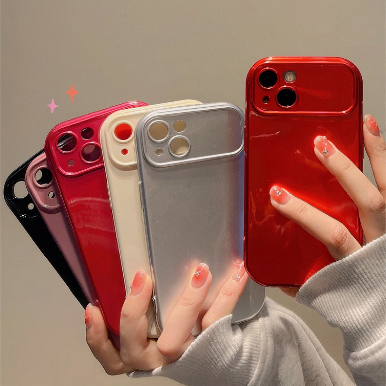 ins风简约纯色适用iphone15promax手机壳苹果14极简新款13pro/12