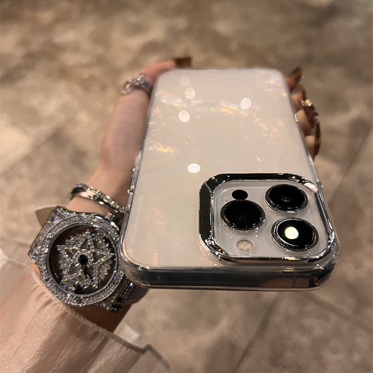 镭射贝壳纹苹果15promax手机壳新款iPhone14pro高级13套12防摔11