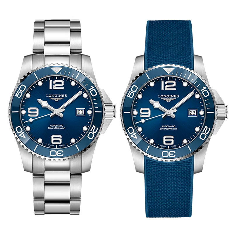99新  Longines/浪琴奢/陶瓷圈康卡斯781蓝/表径41mm
