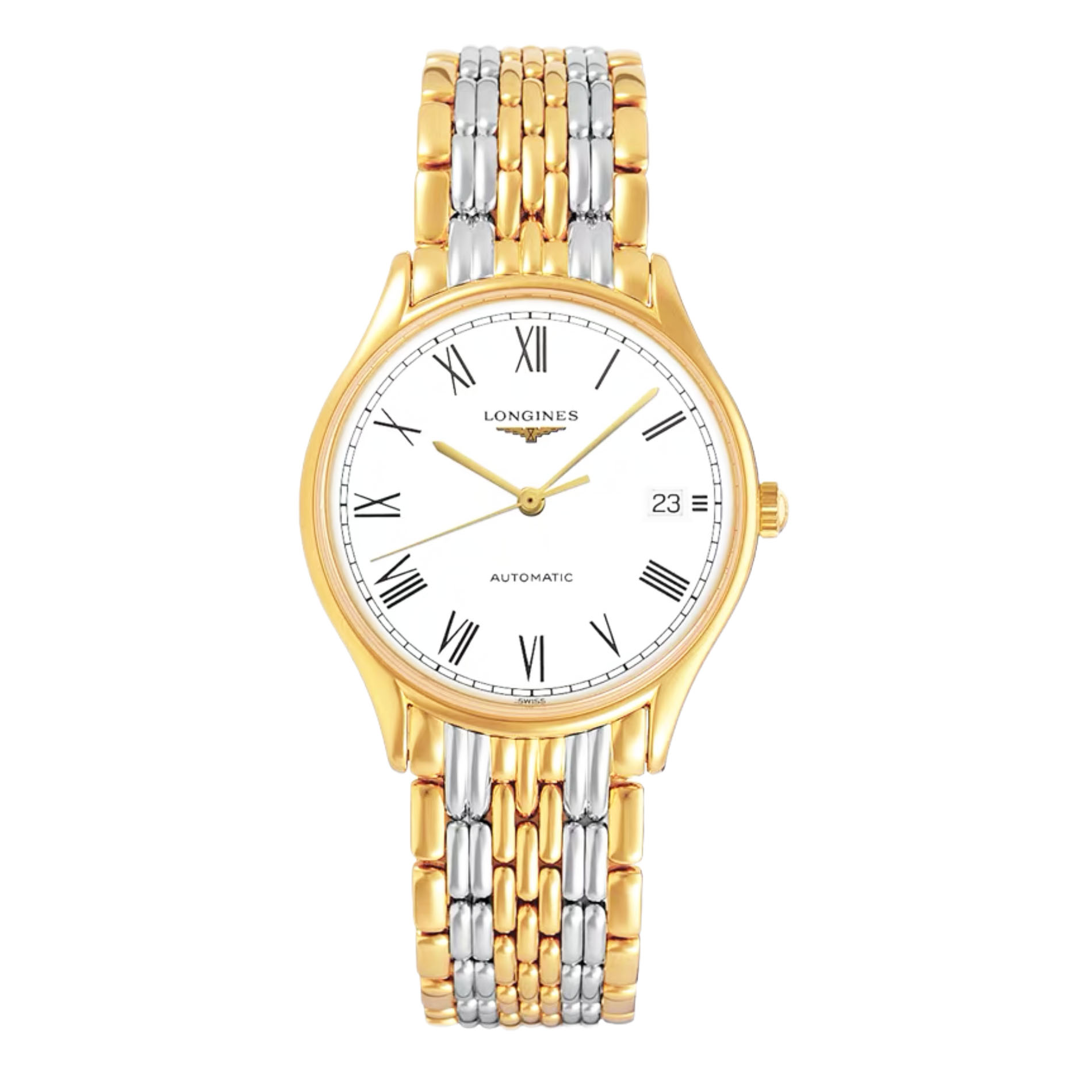 99新 Longines/浪琴 华/律雅960罗马金/表径38.5/简约/男士女士