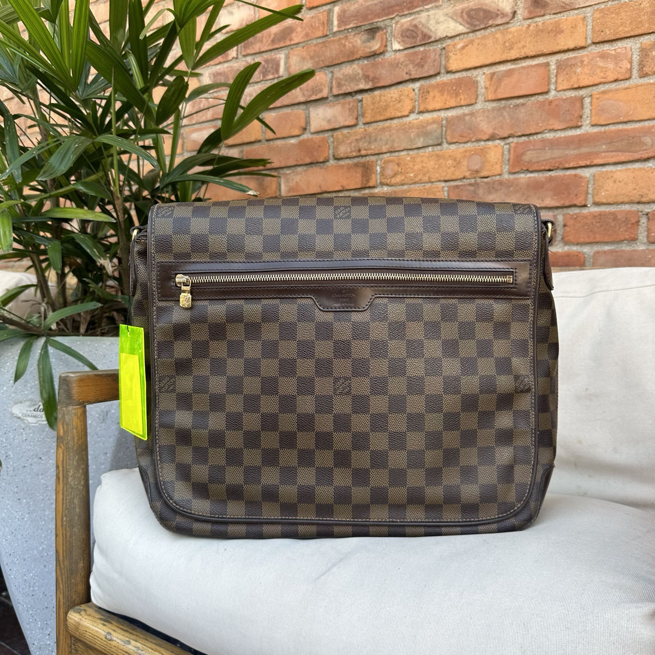 95新 LouisVuitton/路易威登 全原男士棋盘格斜挎包