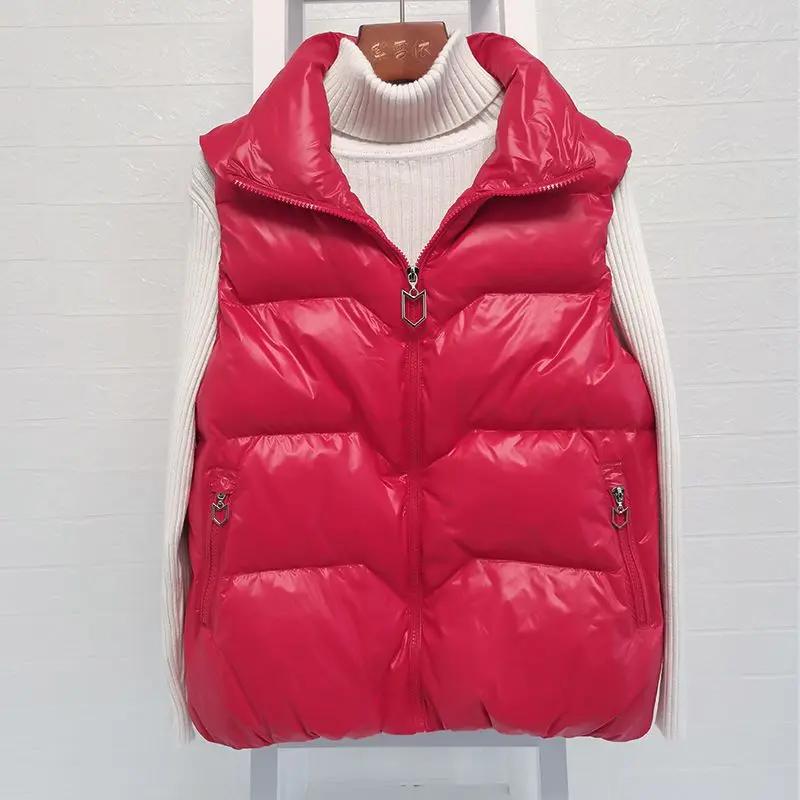 羽绒服马甲女短款2023新款秋冬韩版宽松百搭立领背心坎肩马